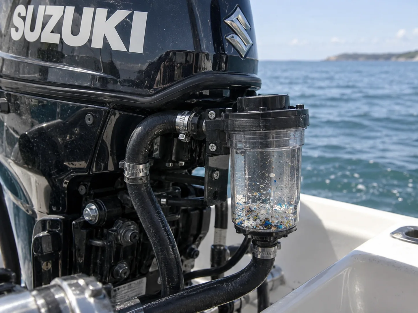 Иллюстрация устройства Suzuki для сбора микропластика из воды