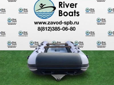 Надувная моторная лодка РИБ RiverBoats RB — 380 NEW (Встроенный рундук)