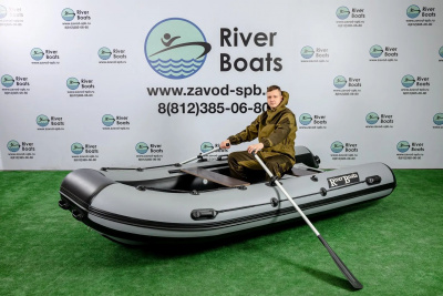 Надувная моторная лодка РИБ RiverBoats RB — 380 NEW (Встроенный рундук)