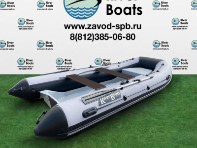 Надувная моторная лодка РИБ RiverBoats RB — 380 NEW (Встроенный рундук)