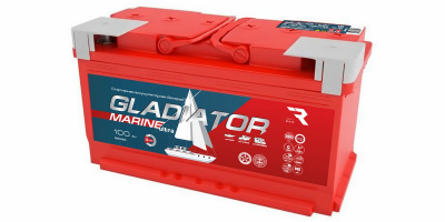 Аккумулятор Gladiator Marine 100 А/ч, обратной полярности, конус